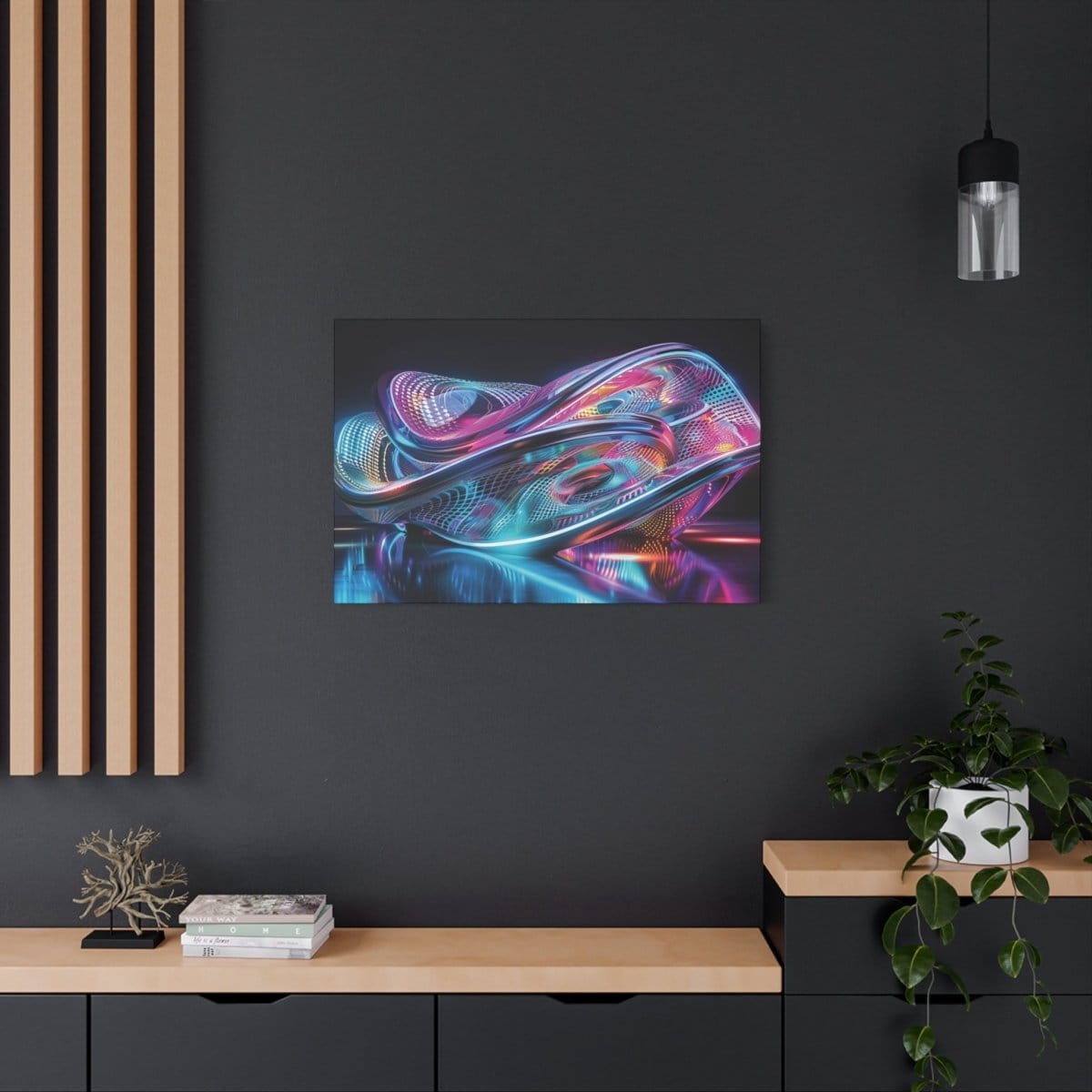 đPulsar OrchidĂ©e : magnifique cadre đeffet futuristeđgaranti - Art Cocoon