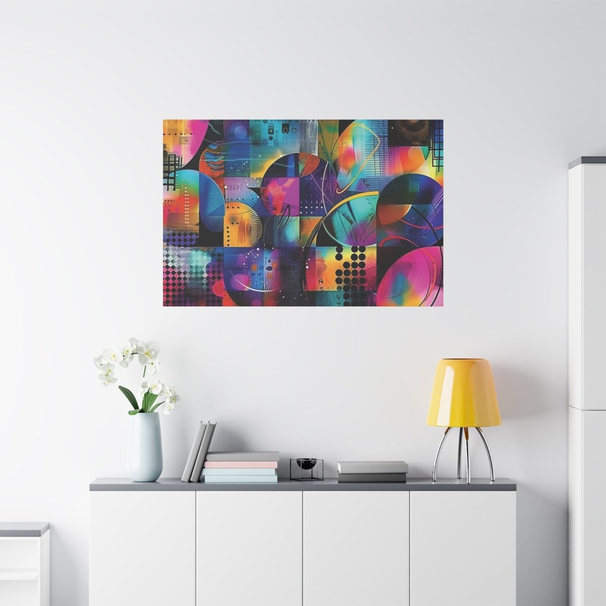 👉Quantum Cercle : magnifique cadre 💎effet captivant💎 garanti - Art Cocoon