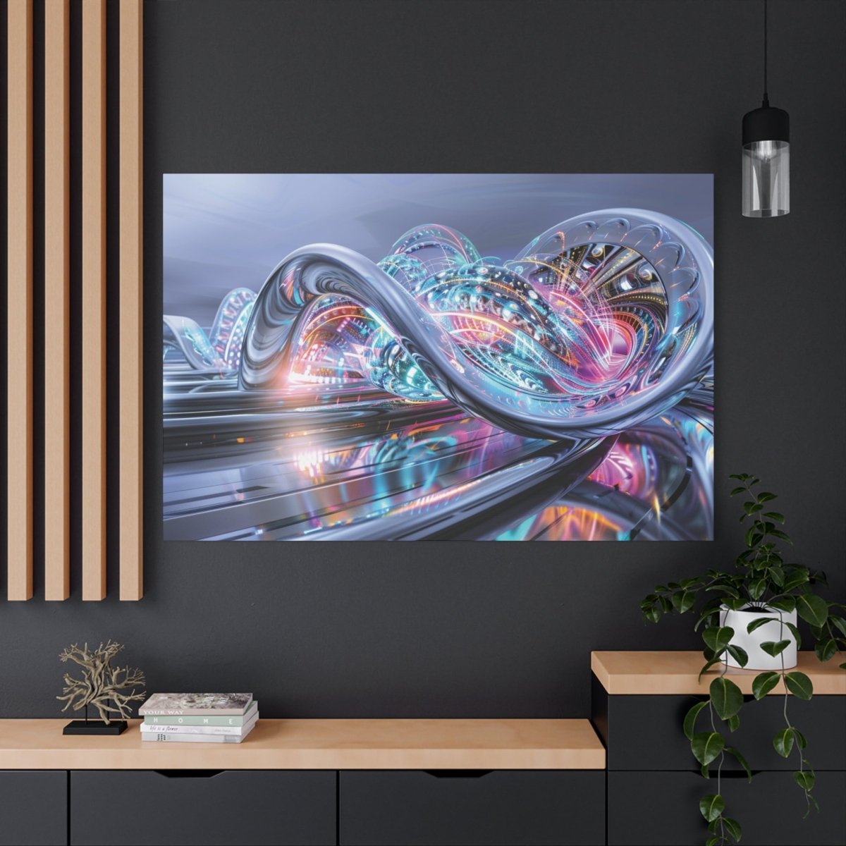 👉Station Stellaire : magnifique cadre 💎effet futuriste💎garanti - Art Cocoon