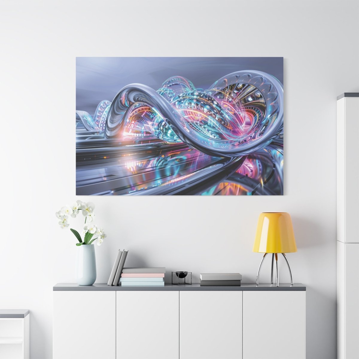 👉Station Stellaire : magnifique cadre 💎effet futuriste💎garanti - Art Cocoon