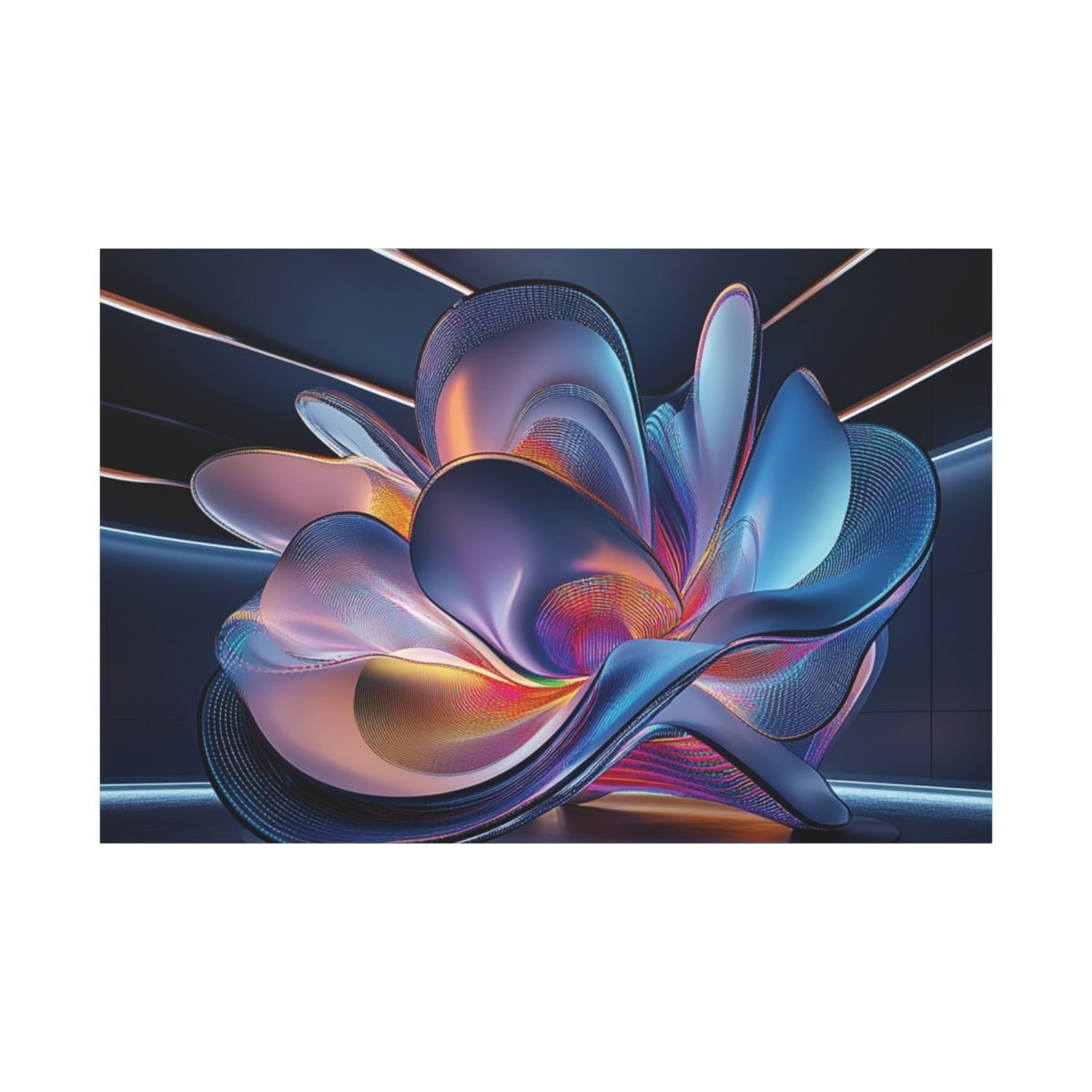 👉Stellar Bloom : magnifique cadre 💎effet futuriste💎garanti - Art Cocoon