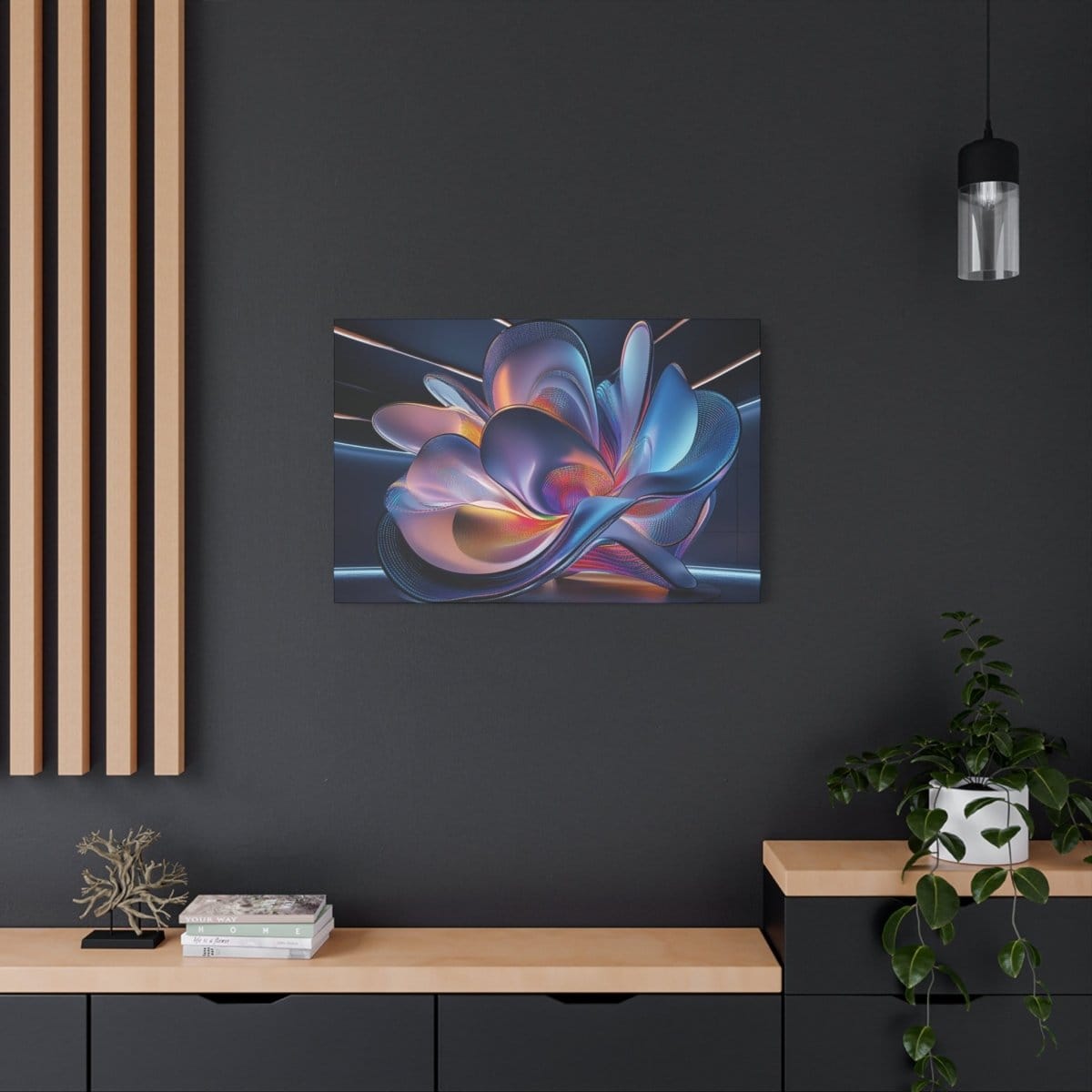 đStellar Bloom : magnifique cadre đeffet futuristeđgaranti - Art Cocoon