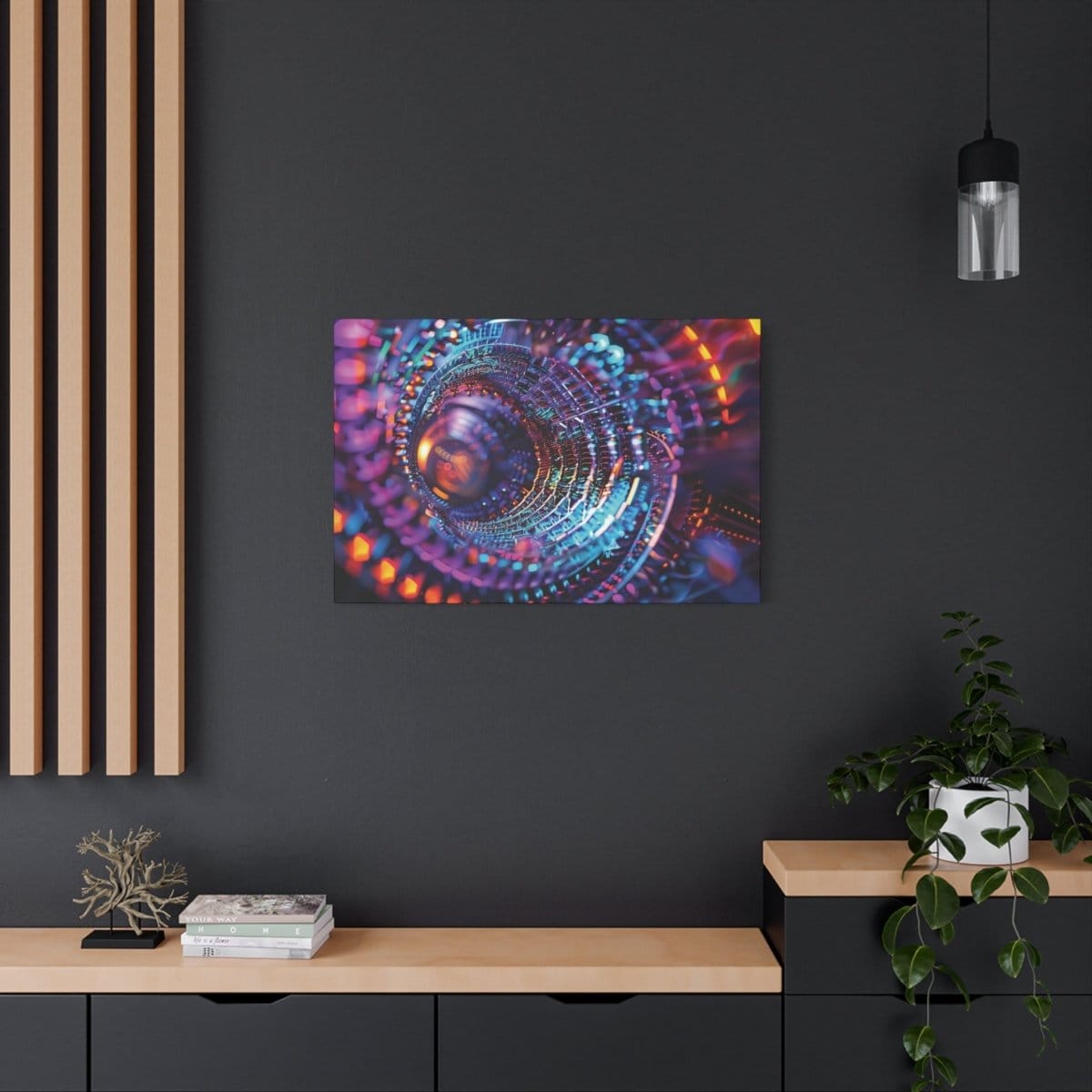 đSupernova Scintillante : magnifique cadre đeffet futuristeđgaranti - Art Cocoon
