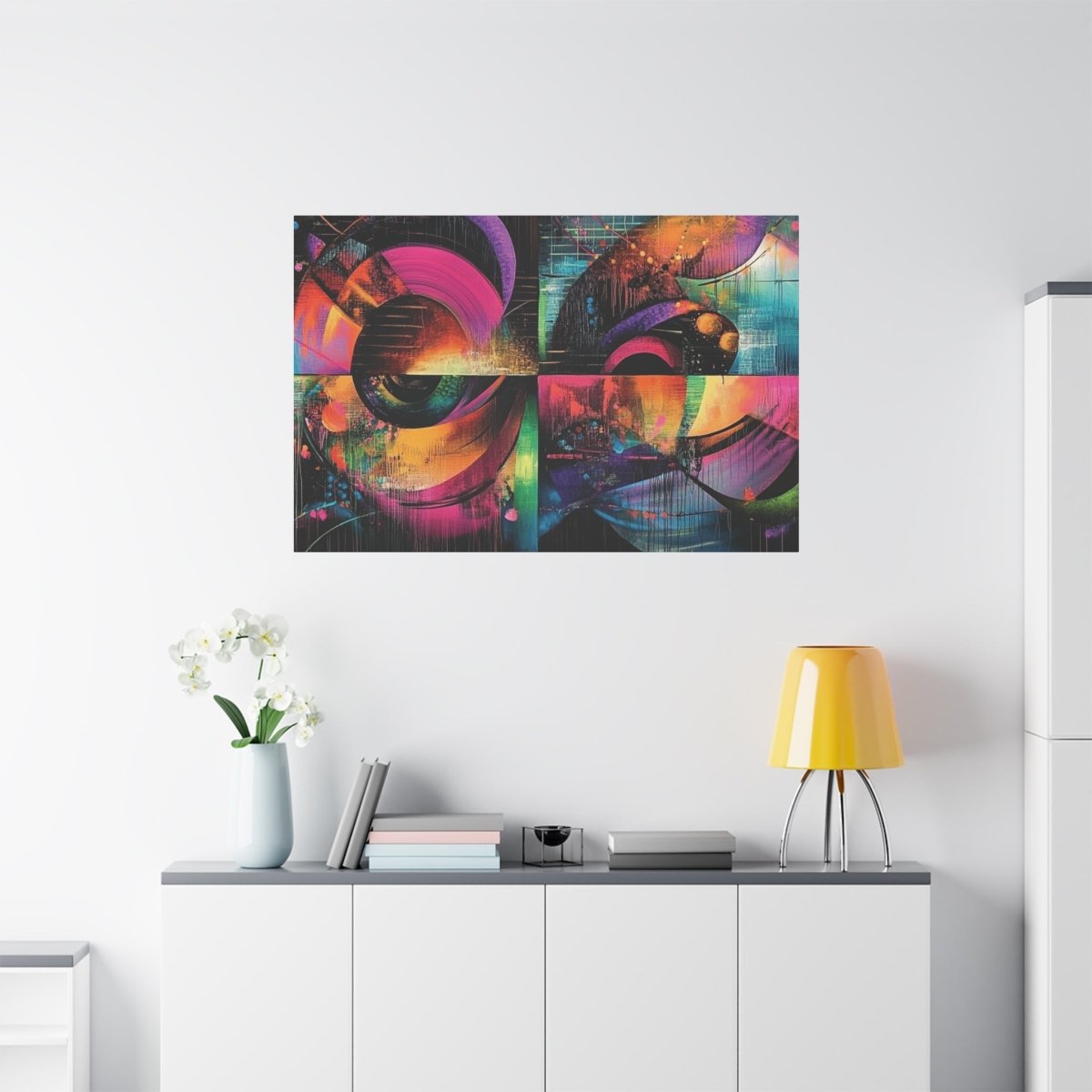 👉Symétries Spatiales : magnifique cadre 💎effet captivant💎 garanti - Art Cocoon