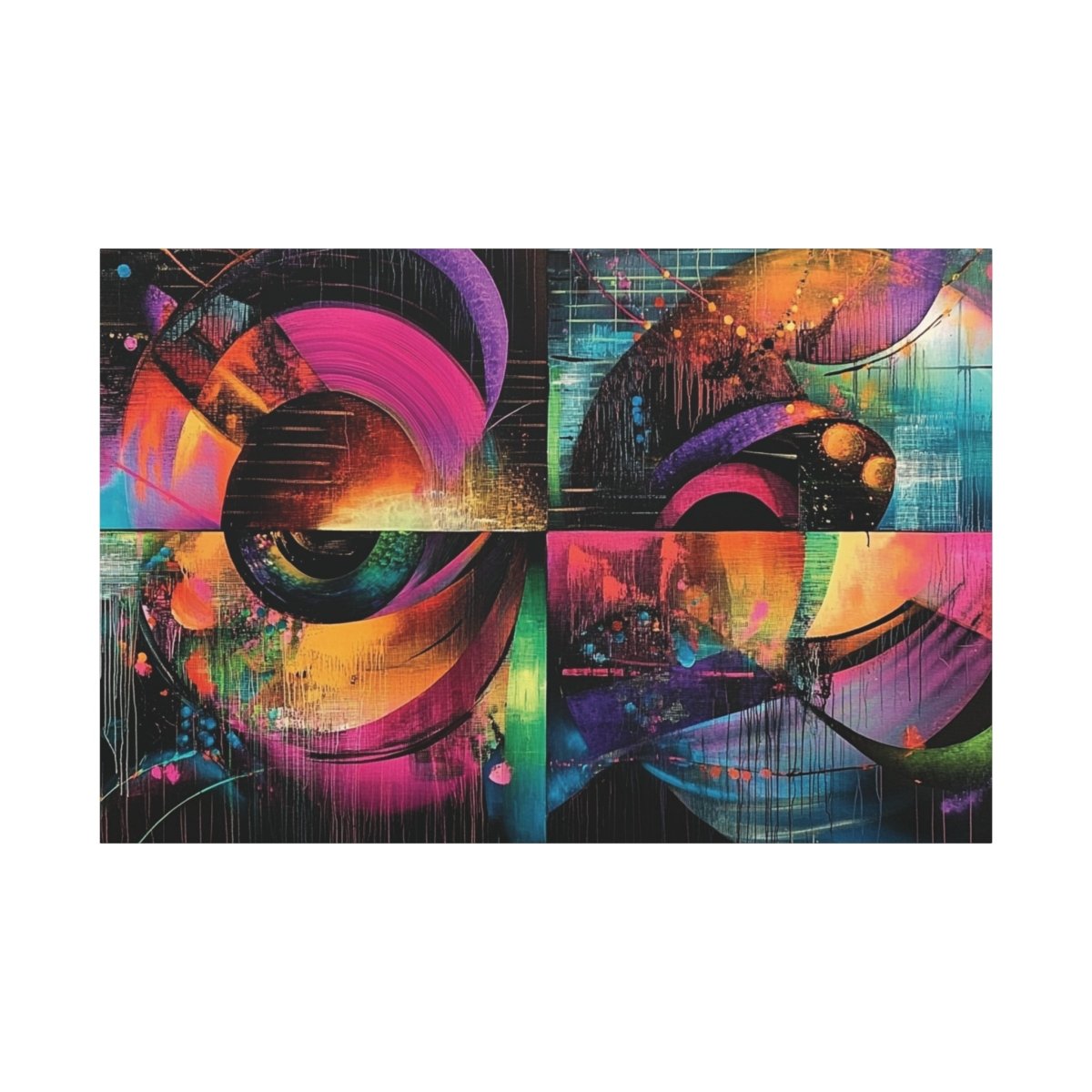 👉Symétries Spatiales : magnifique cadre 💎effet captivant💎 garanti - Art Cocoon