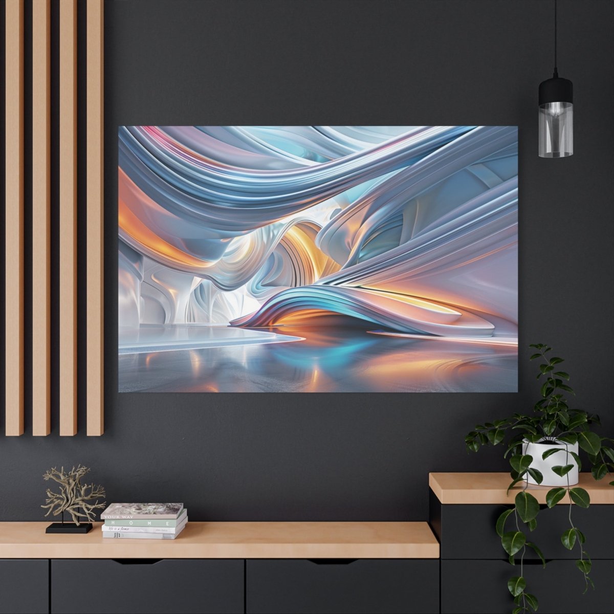 TEST 👉Néon Structure : magnifique cadre 💎effet futuriste💎garanti - Art Cocoon