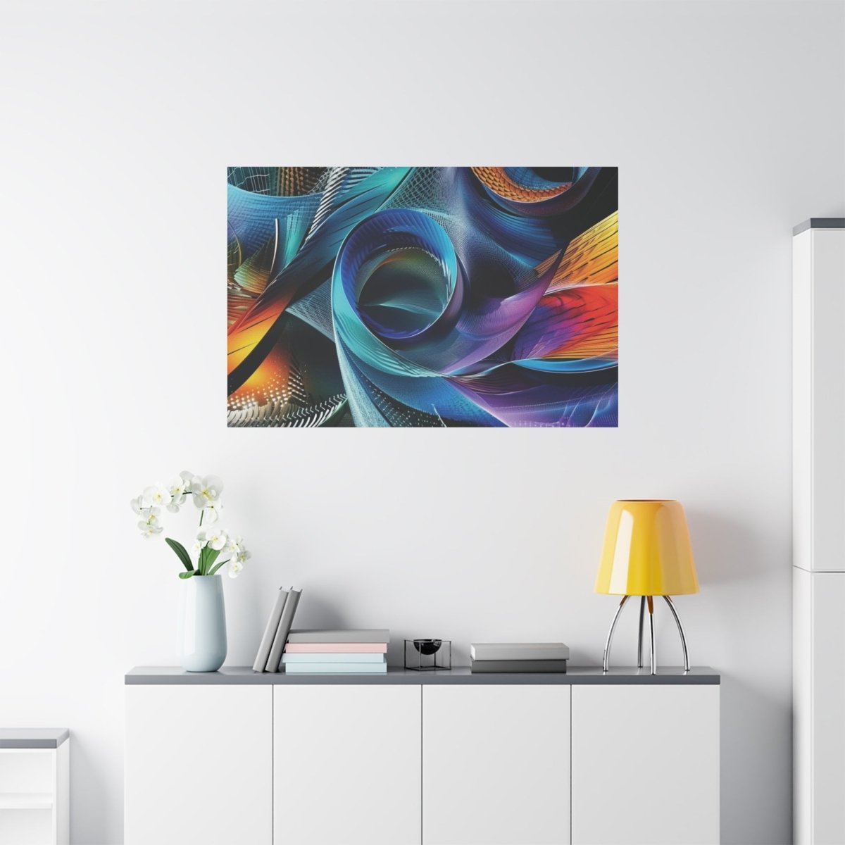 👉Tornades Vibrantes : magnifique cadre 💎effet captivant💎garanti - Art Cocoon