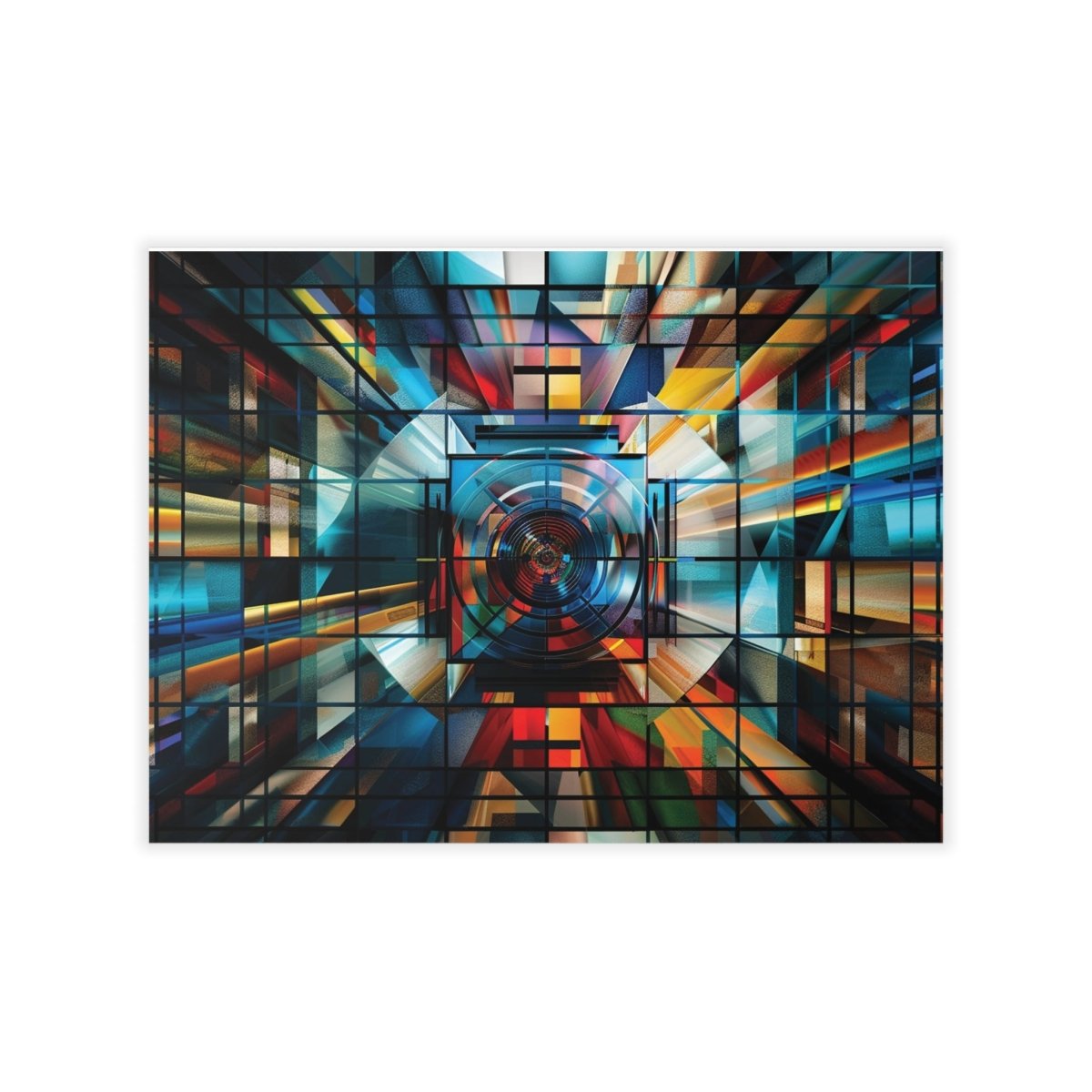 Vibrant Geometric Wall Decal - Modern Home Decor for Creative Spaces - Art Cocoon