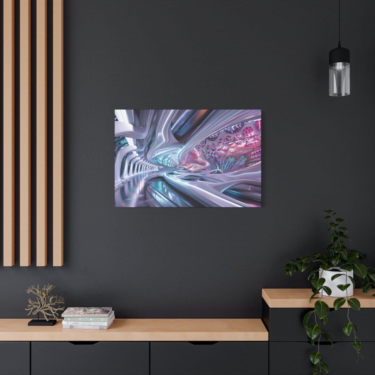 đVoyage Interstellaire : magnifique cadre đeffet futuristeđgaranti - Art Cocoon