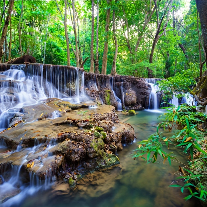 1pc Forêt Imprimer Tapisserie, Mur Suspendu Pêche Peau Tapisserie Pour Salon Chambre Dortoir Décor Maison Décor, Avec Gratuit Installation Paquet