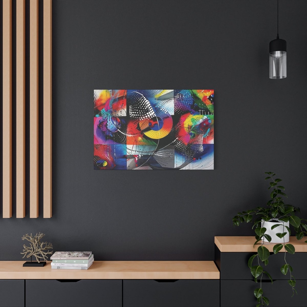 👉Cadrillage Cosmique : magnifique cadre 💎effet captivant💎 garanti - Art Cocoon