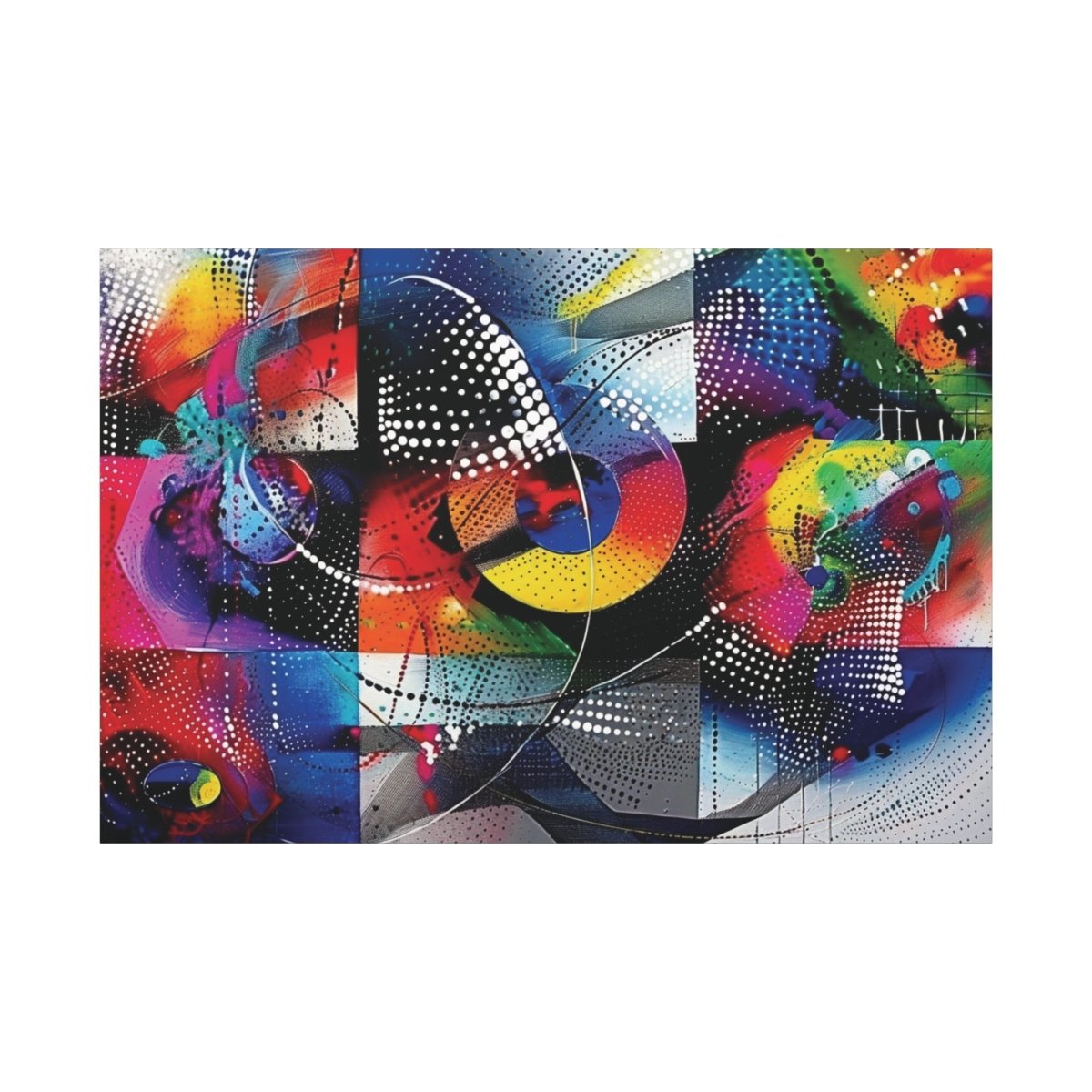 👉Cadrillage Cosmique : magnifique cadre 💎effet captivant💎 garanti - Art Cocoon