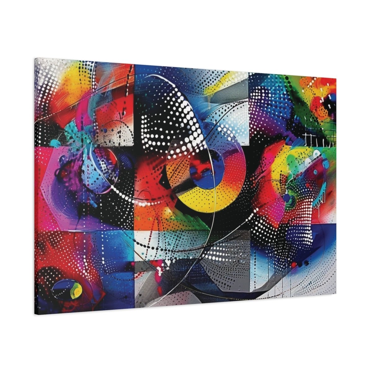 👉Cadrillage Cosmique : magnifique cadre 💎effet captivant💎 garanti - Art Cocoon