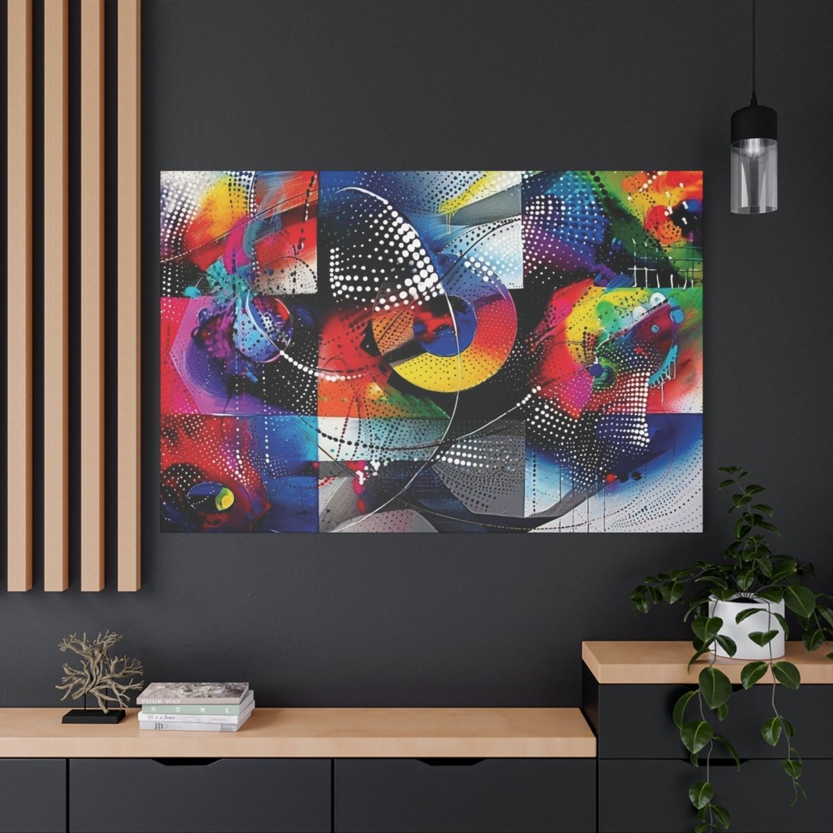 👉Cadrillage Cosmique : magnifique cadre 💎effet captivant💎 garanti - Art Cocoon