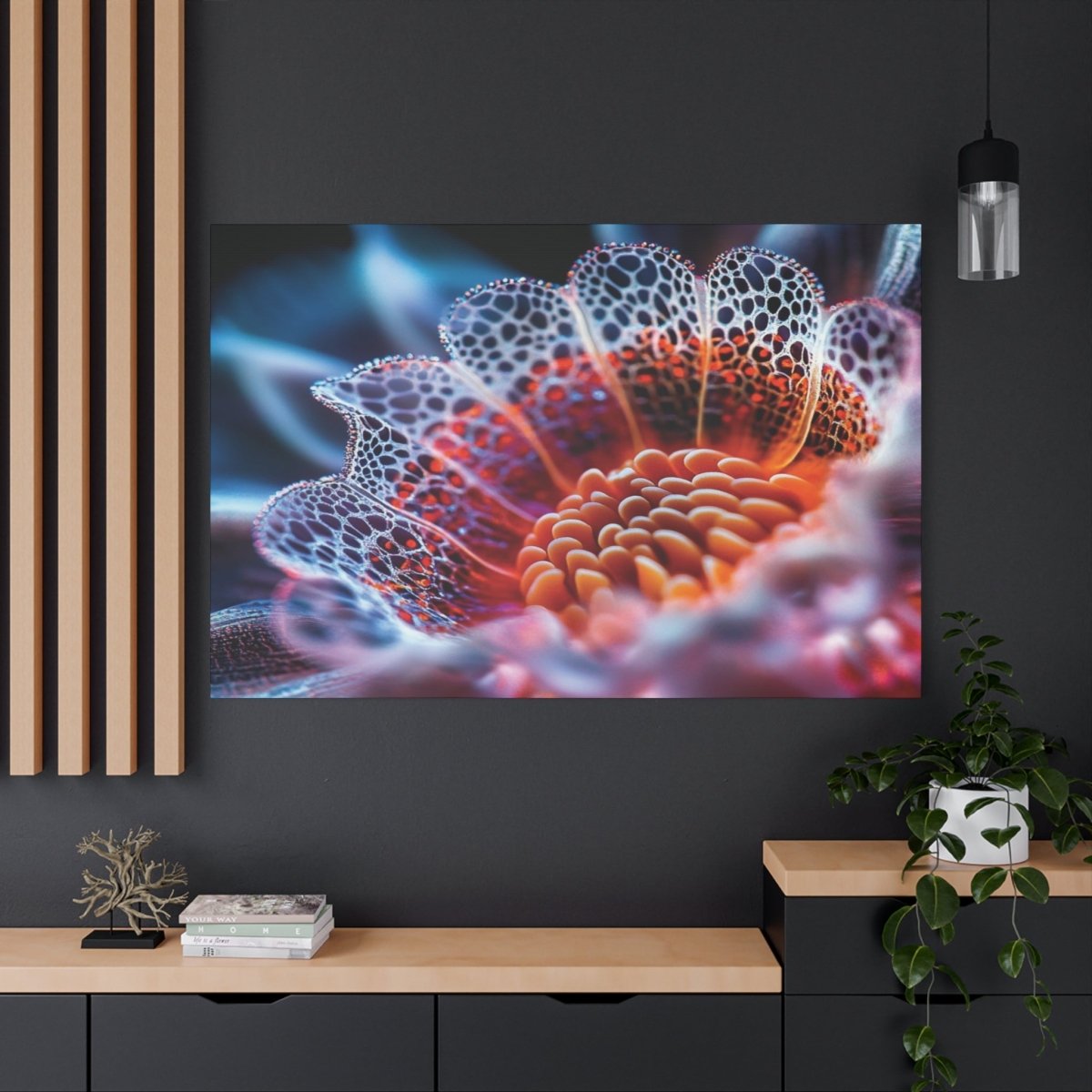 👉Cœur Orangé : magnifique cadre💎effet apaisant💎 garanti - Art Cocoon