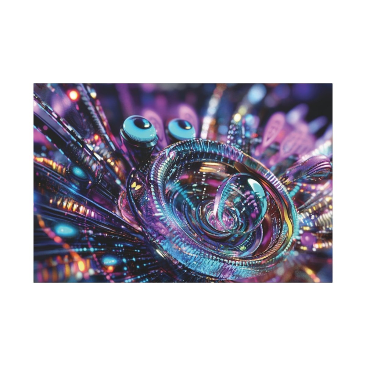 👉Conscience Digitale : magnifique cadre 💎effet futuriste💎garanti - Art Cocoon