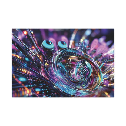 👉Conscience Digitale : magnifique cadre 💎effet futuriste💎garanti - Art Cocoon