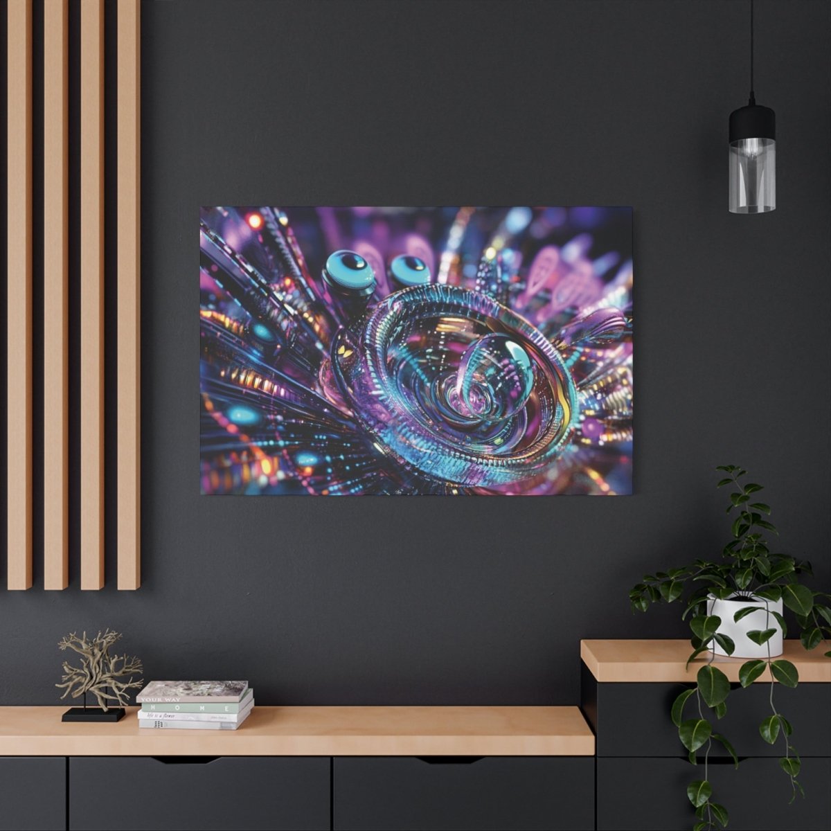 👉Conscience Digitale : magnifique cadre 💎effet futuriste💎garanti - Art Cocoon