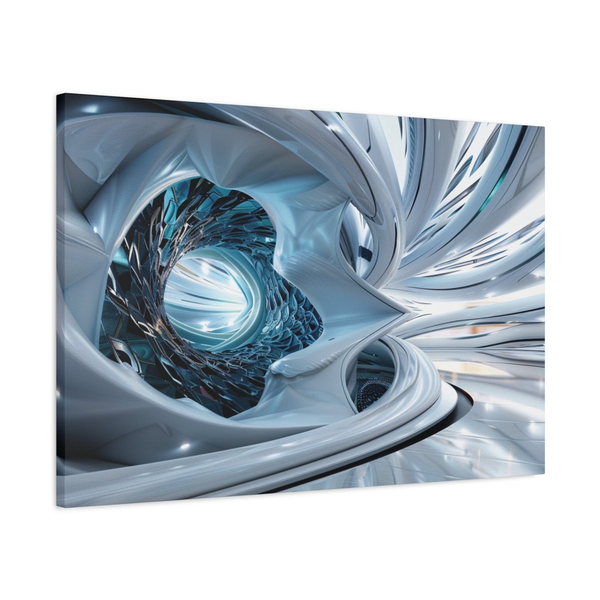 👉Cyber Lotus : magnifique cadre 💎effet futuriste💎garanti - Art Cocoon