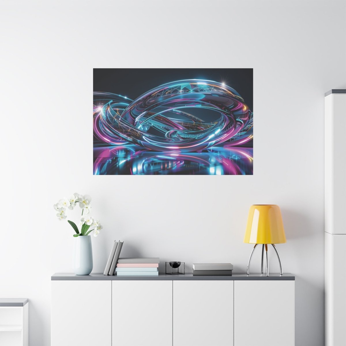 👉Eveil Bionique : magnifique cadre 💎effet futuriste💎garanti - Art Cocoon