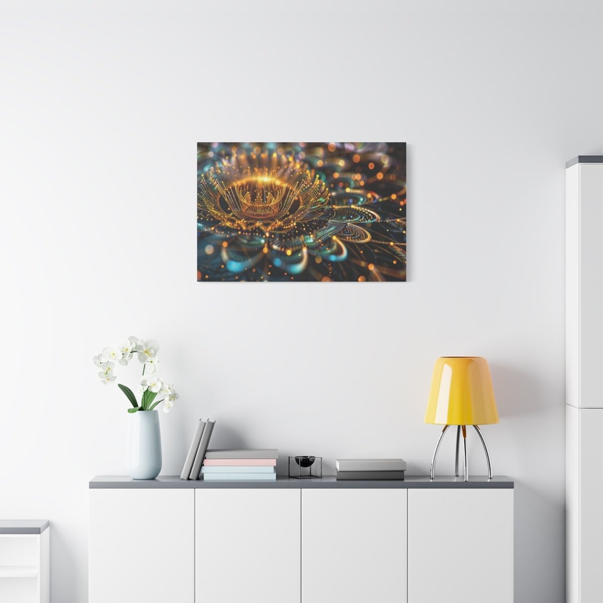 👉Feu du Lotus : magnifique cadre 💎effet apaisant💎garanti - Art Cocoon