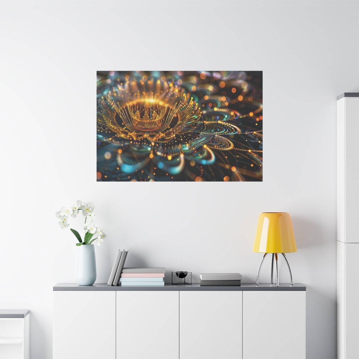 👉Feu du Lotus : magnifique cadre 💎effet apaisant💎garanti - Art Cocoon