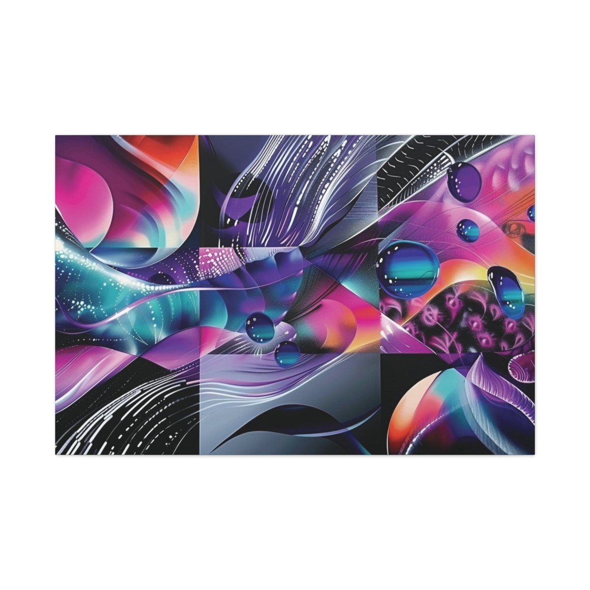 👉Fréquence Pourpre : magnifique cadre 💎effet captivant💎 garanti - Art Cocoon