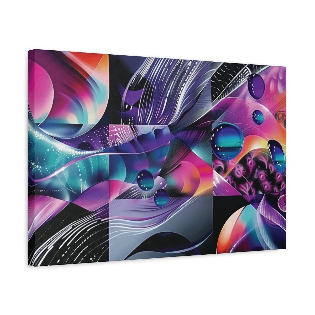 👉Fréquence Pourpre : magnifique cadre 💎effet captivant💎 garanti - Art Cocoon