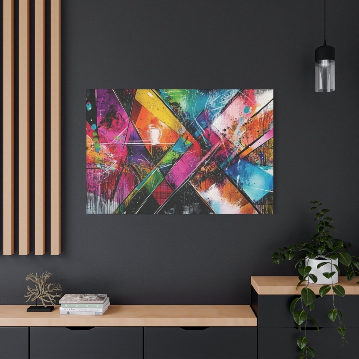 👉Fusion Géométrique : magnifique cadre 💎effet captivant💎 garanti - Art Cocoon