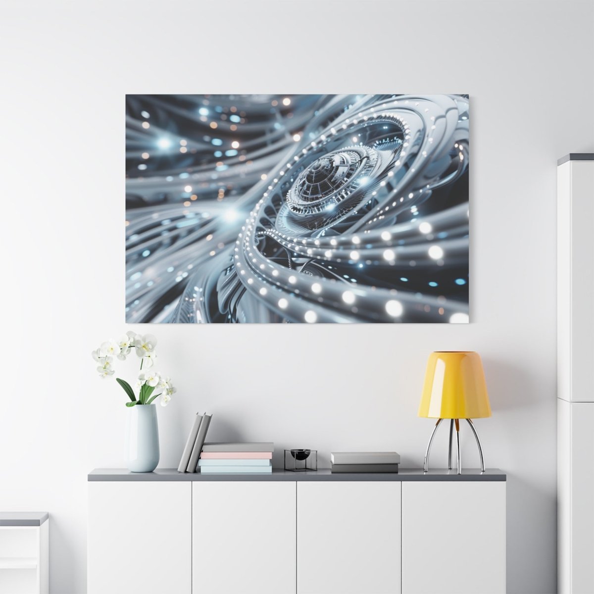 👉Horizon Cybernétique : magnifique cadre 💎effet futuriste💎garanti - Art Cocoon