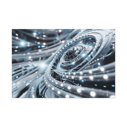 👉Horizon Cybernétique : magnifique cadre 💎effet futuriste💎garanti - Art Cocoon