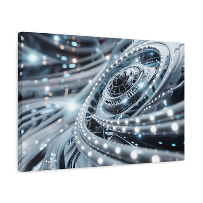 👉Horizon Cybernétique : magnifique cadre 💎effet futuriste💎garanti - Art Cocoon