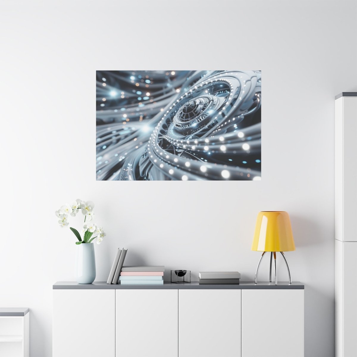 👉Horizon Cybernétique : magnifique cadre 💎effet futuriste💎garanti - Art Cocoon