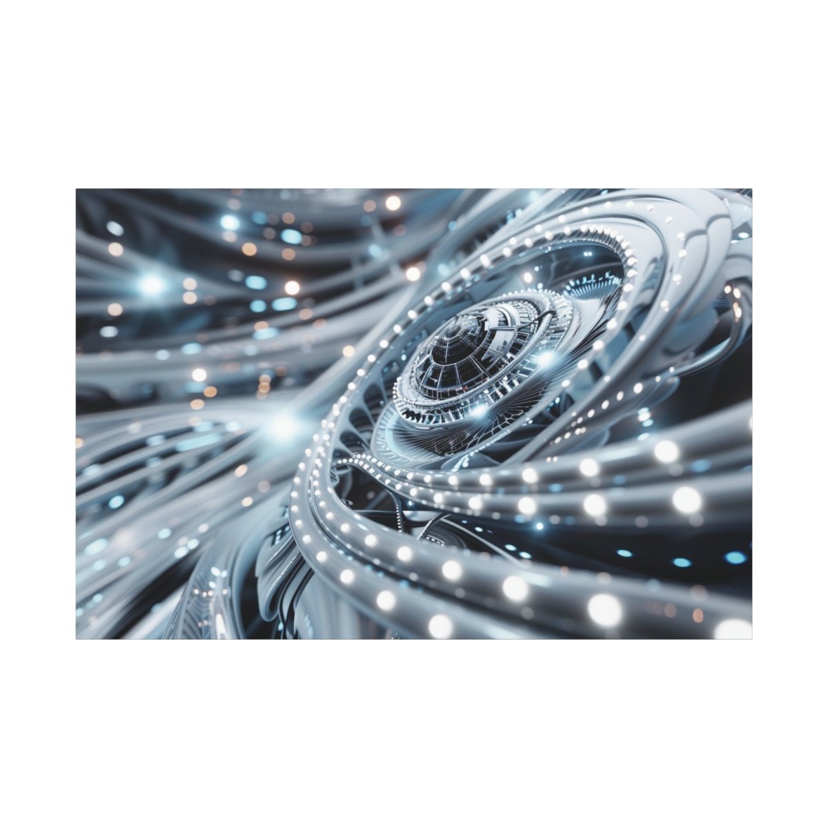 👉Horizon Cybernétique : magnifique cadre 💎effet futuriste💎garanti - Art Cocoon