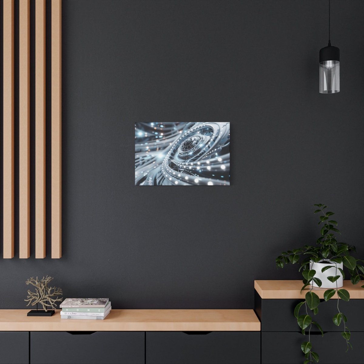 👉Horizon Cybernétique : magnifique cadre 💎effet futuriste💎garanti - Art Cocoon