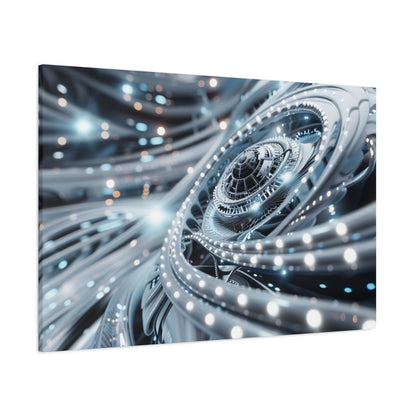 👉Horizon Cybernétique : magnifique cadre 💎effet futuriste💎garanti - Art Cocoon