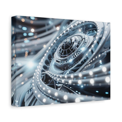 👉Horizon Cybernétique : magnifique cadre 💎effet futuriste💎garanti - Art Cocoon