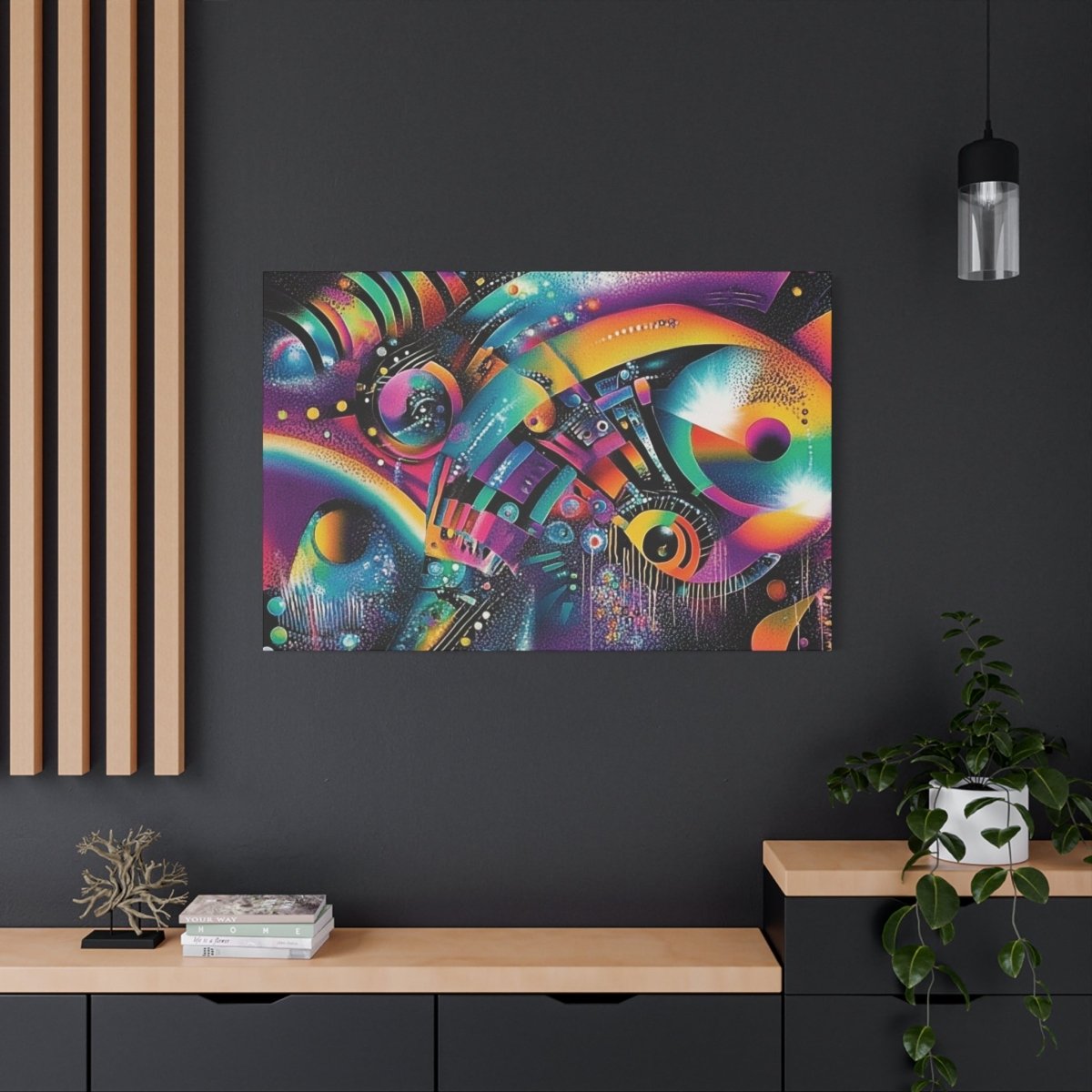 👉Indigo Storm : magnifique cadre 💎effet captivant💎 garanti - Art Cocoon