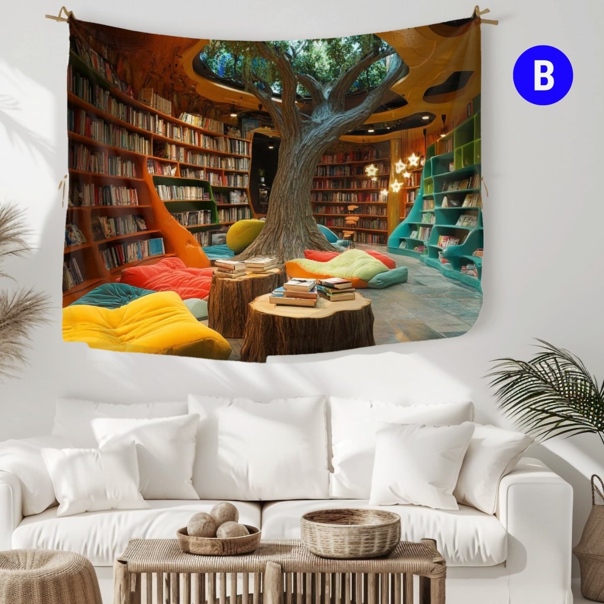 La Bibliothèque Enchantée - Art Cocoon