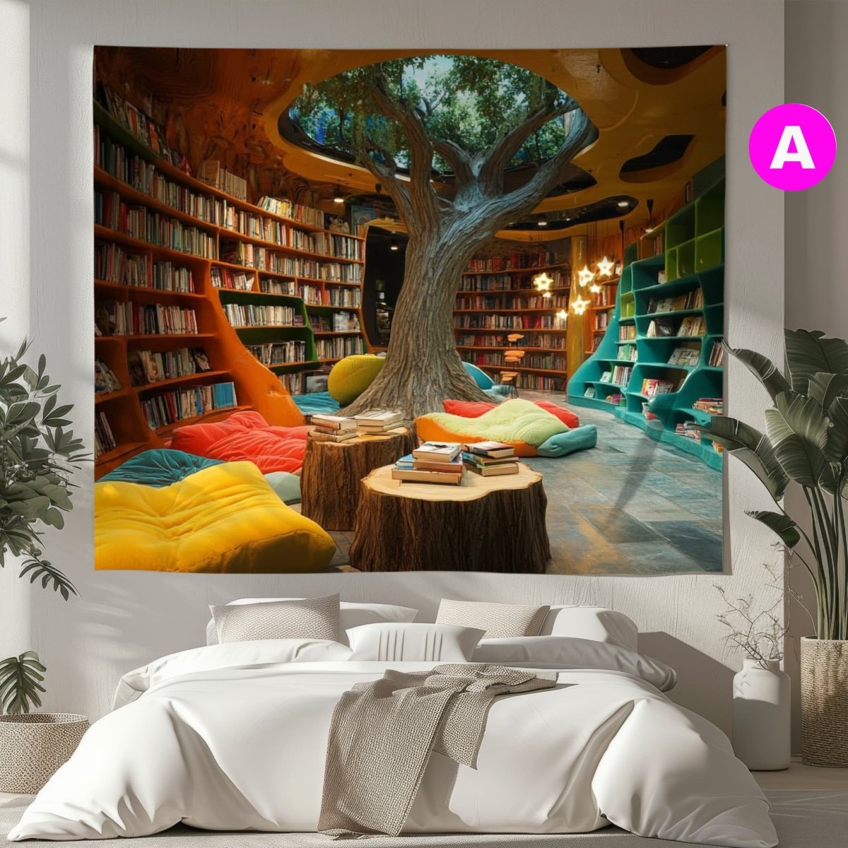 La Bibliothèque Enchantée - Art Cocoon