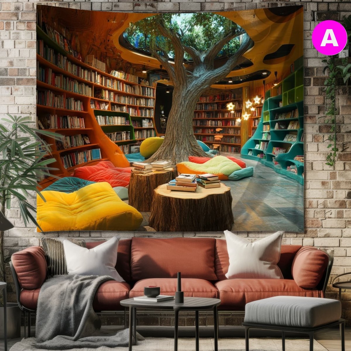 La Bibliothèque Enchantée - Art Cocoon