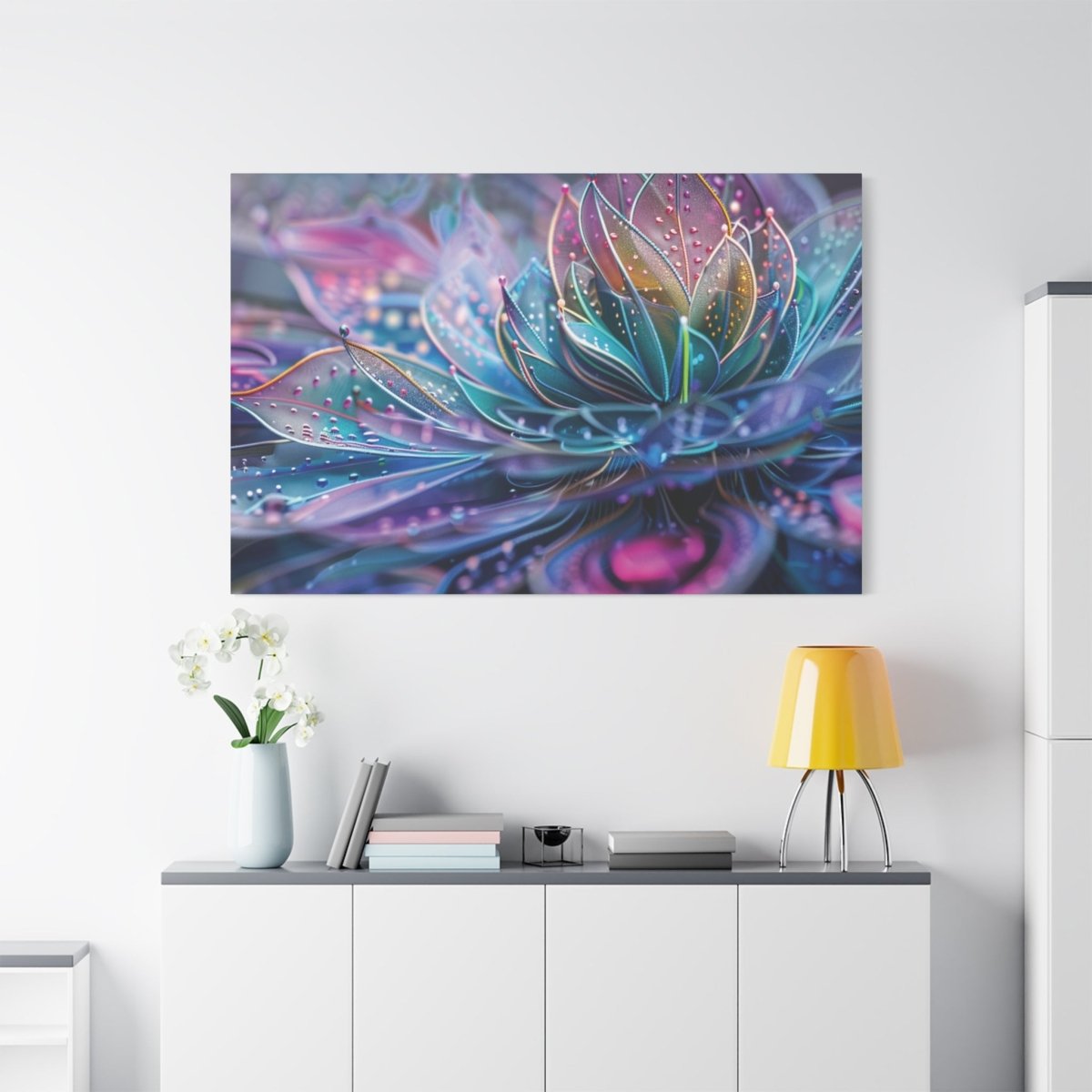 👉Lotus Arc - En - Ciel : magnifique cadre 💎effet apaisant💎 garanti - Art Cocoon