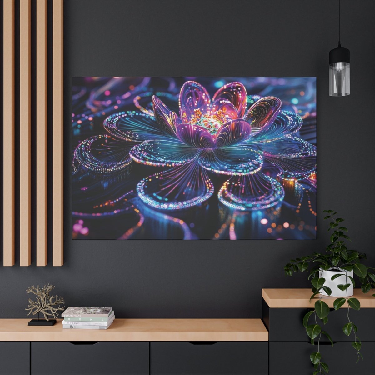 👉Lotus Chantant : magnifique cadre 💎effet apaisant💎 garanti - Art Cocoon