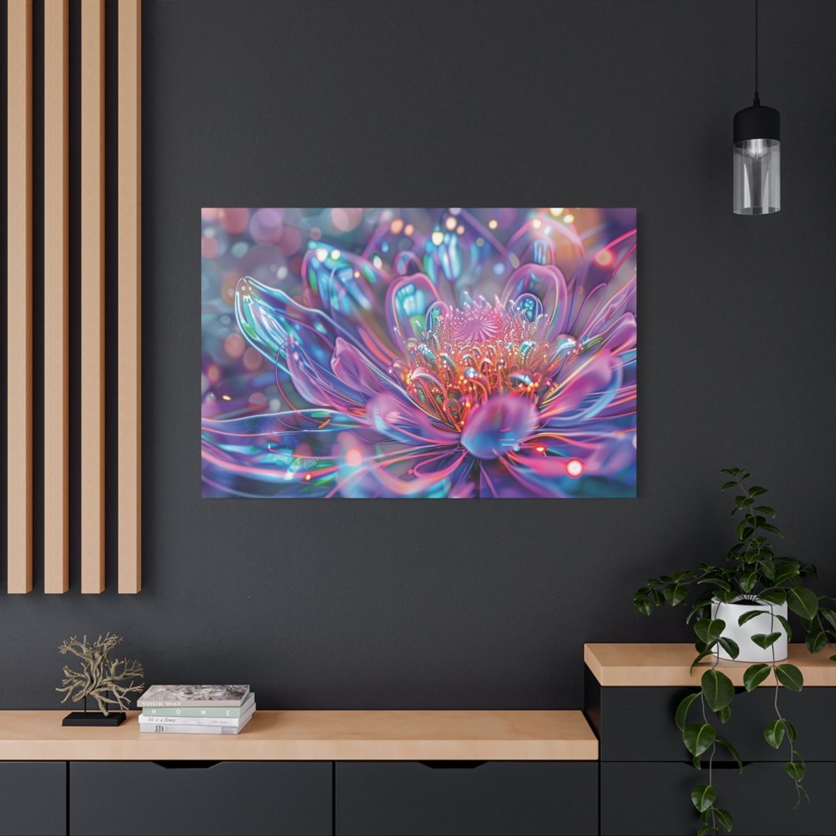 👉Lotus Miroir : magnifique cadre 💎effet apaisant💎garanti - Art Cocoon