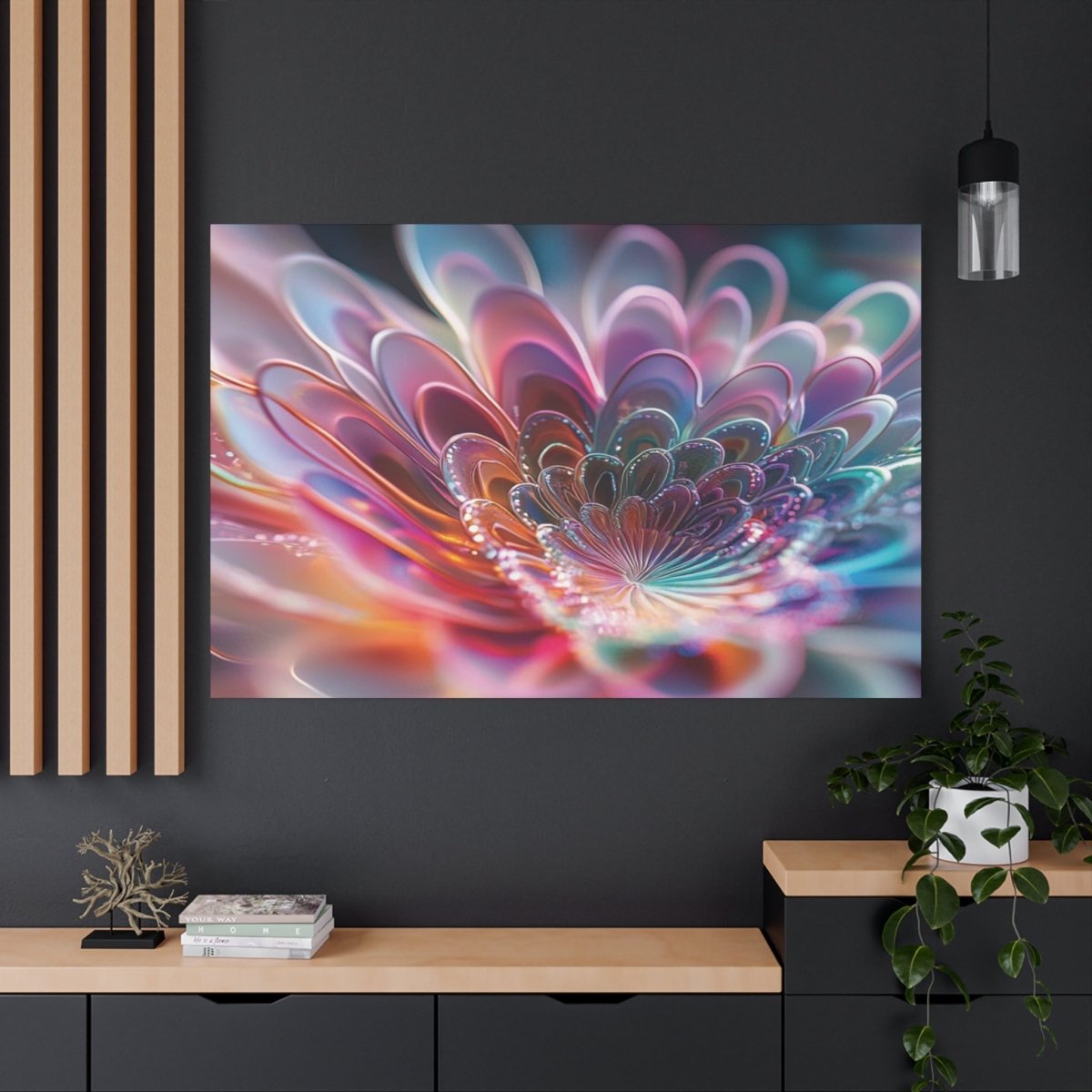 👉Lotus Rose : magnifique cadre 💎effet apaisant💎garanti - Art Cocoon