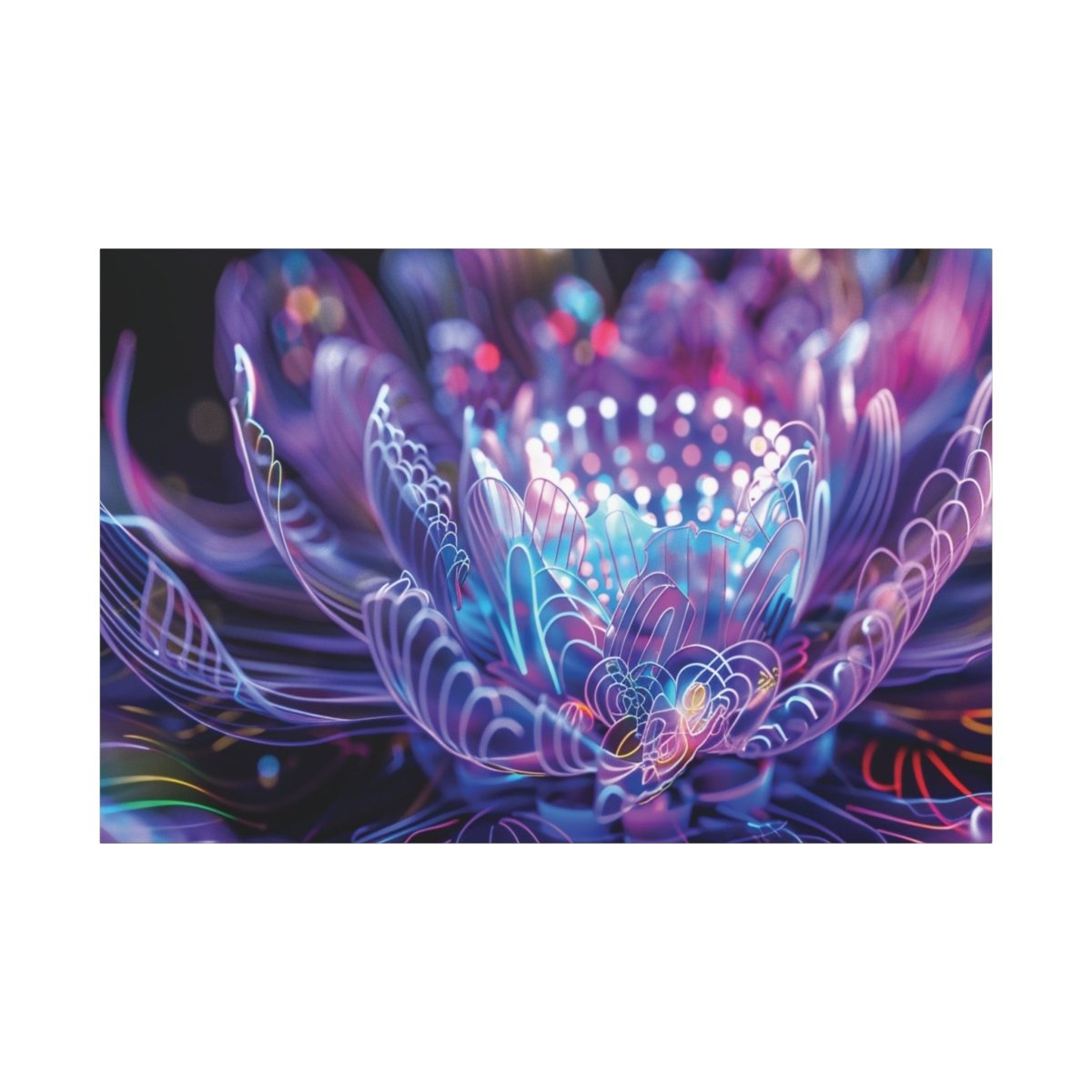 👉Lotus Scintillant : magnifique cadre 💎effet apaisant💎garanti - Art Cocoon