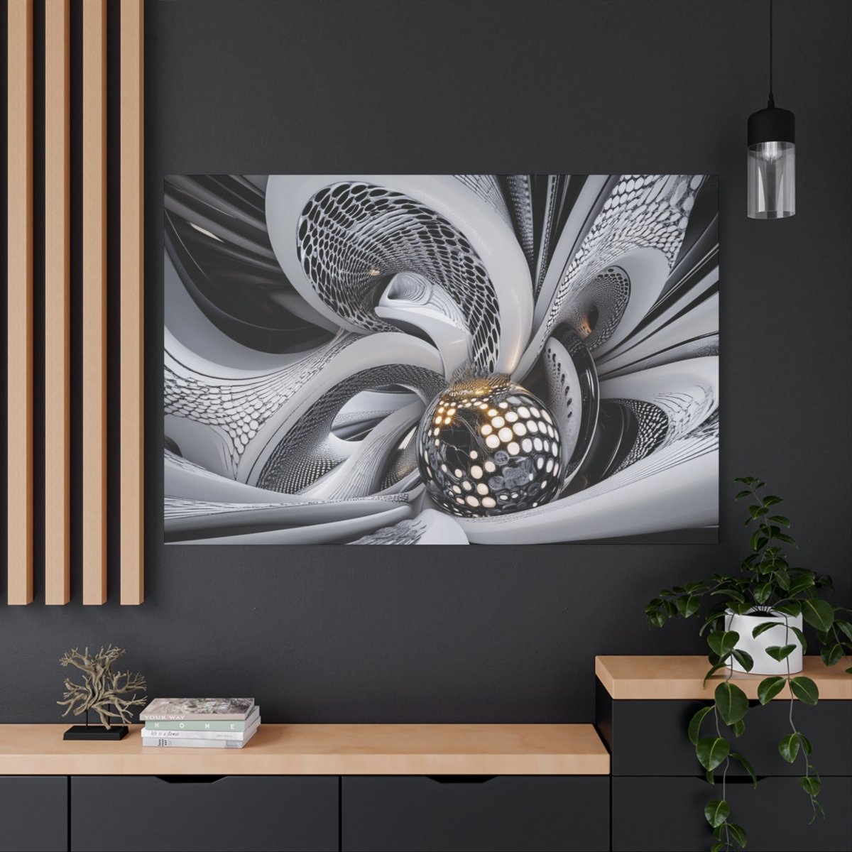 👉Matrix Vision : magnifique cadre 💎effet futuriste💎garanti - Art Cocoon