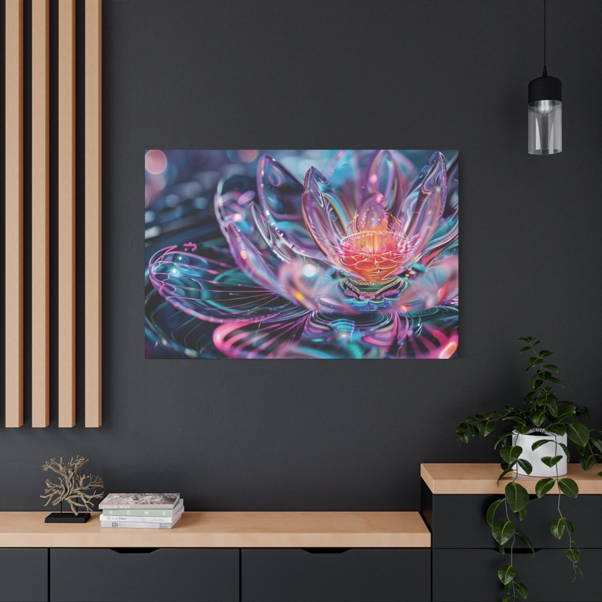 👉Nénuphar Dansant : magnifique cadre 💎effet apaisant💎garanti - Art Cocoon