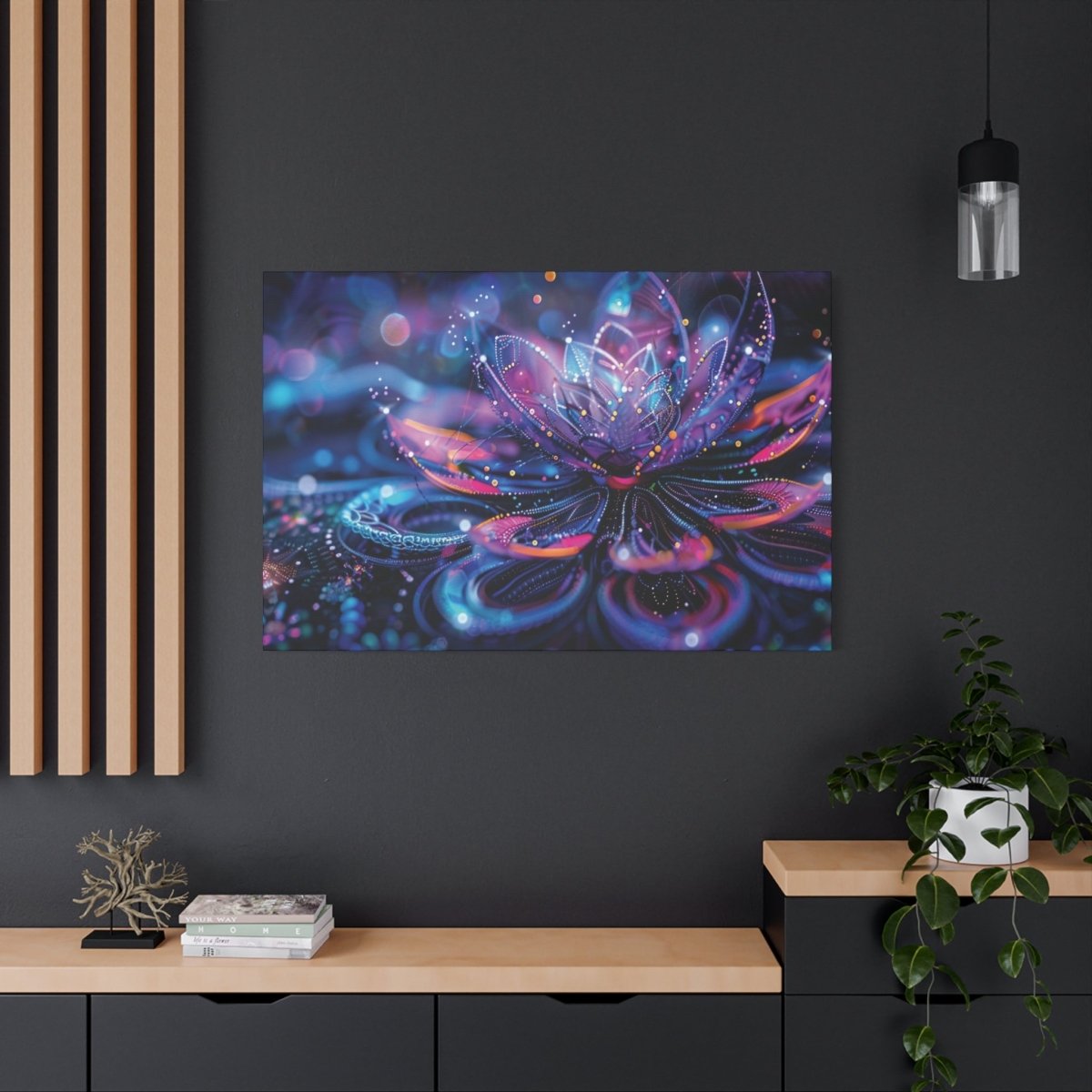 👉Nénuphar Lumineux : magnifique cadre 💎effet apaisant💎garanti - Art Cocoon