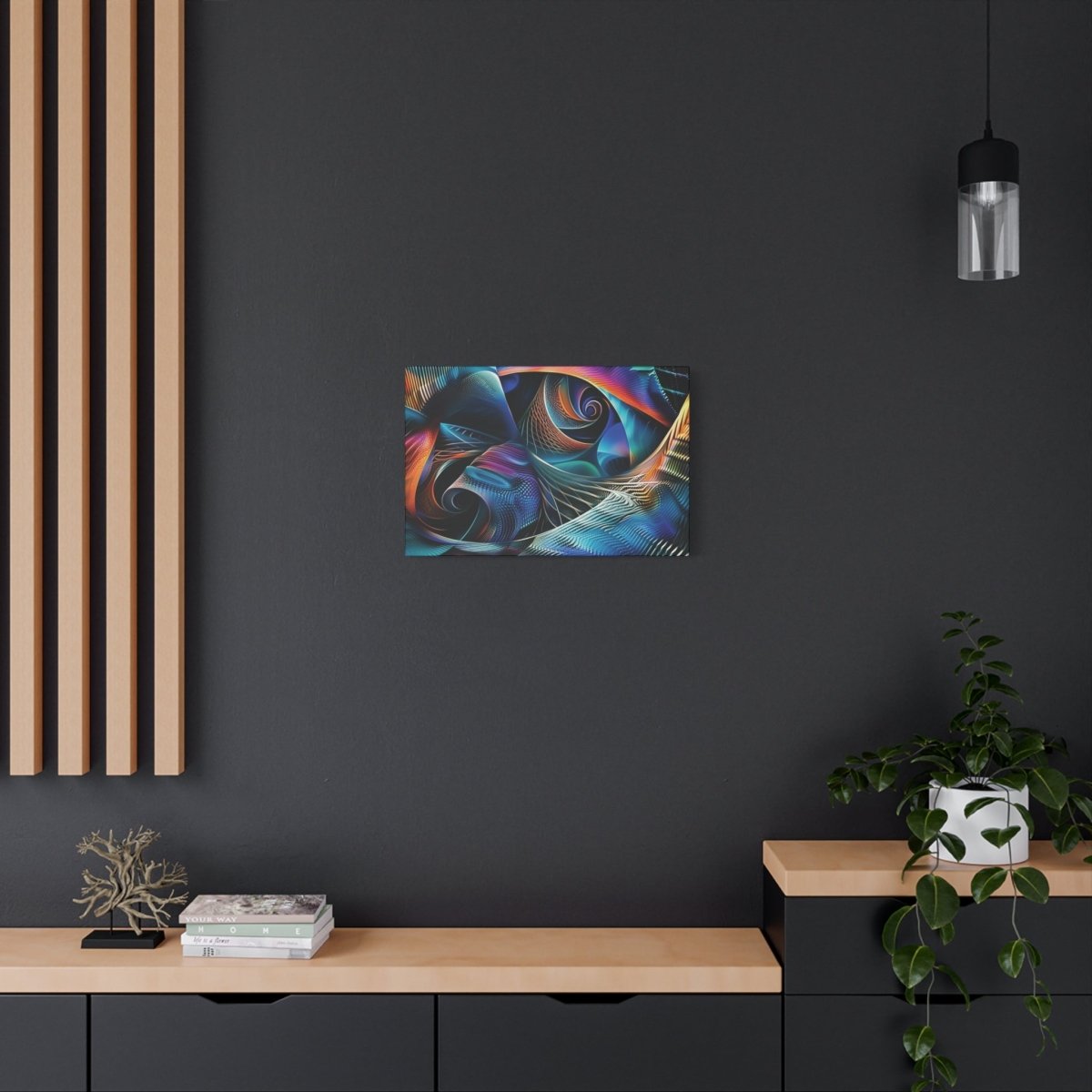 👉Ondes Matricielles : magnifique cadre 💎effet captivant💎 garanti - Art Cocoon